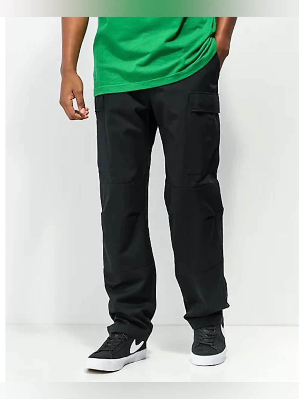 Empyre Loose Fit Black Cargo Skate Pants Utility Baggy 30x28